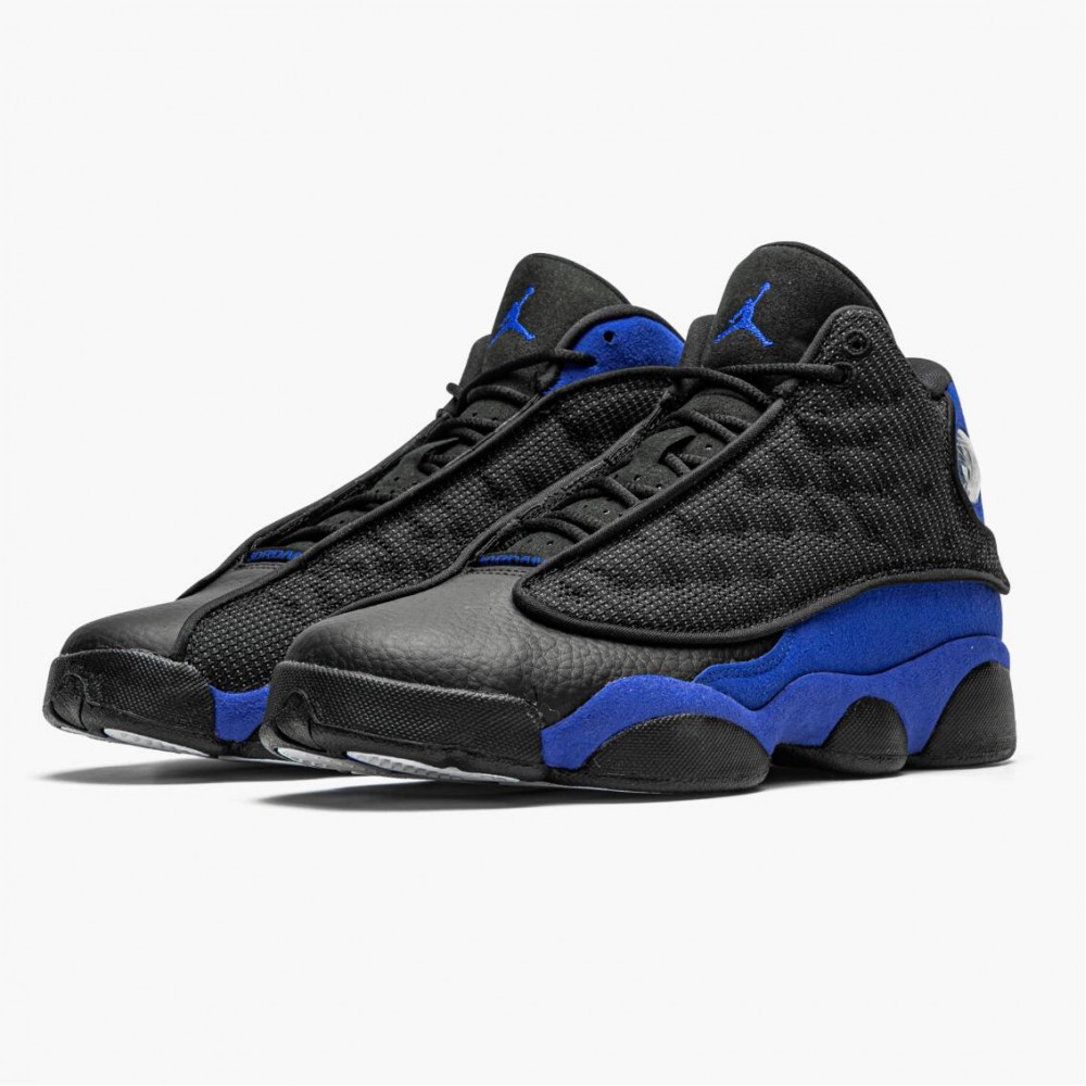 jordan 13 black hyper royal black white